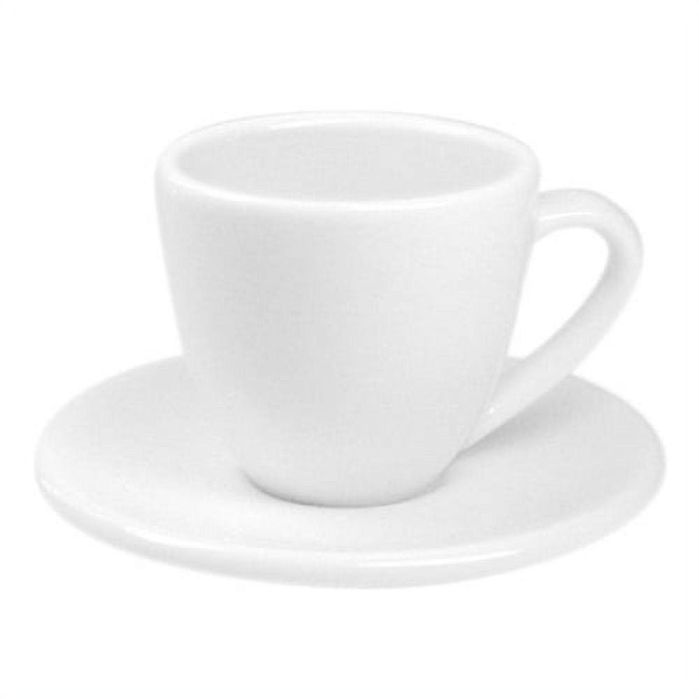 Konitz Coffee Bar 2 oz. Espresso Cup and Saucer (Set of 4)