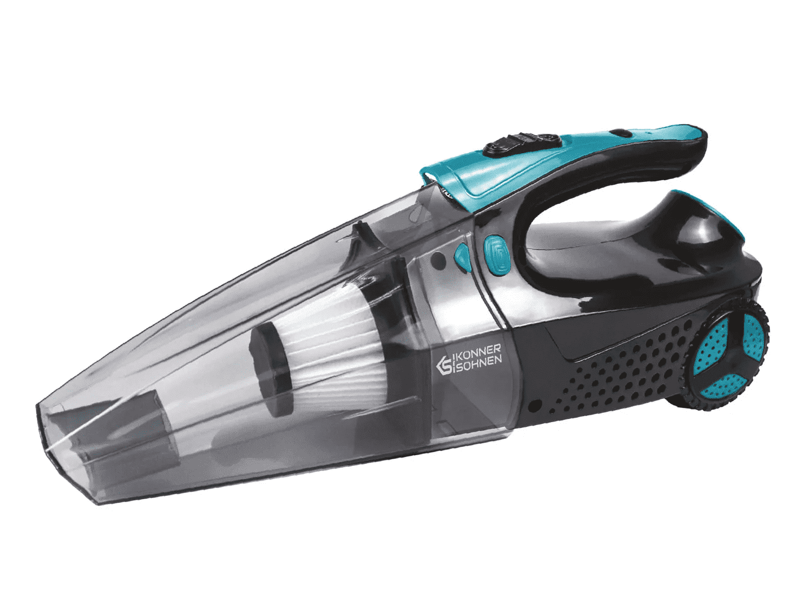 Konner & Sohnen Car Vacuum Cleaner with Air Compressor (150 PSI) - 3000 Pa 80W Portable Powerful Handheld Mini Vacuum Cleaner – Lightweight, LED Light, Accessories for Car, RV, Boats, Travel