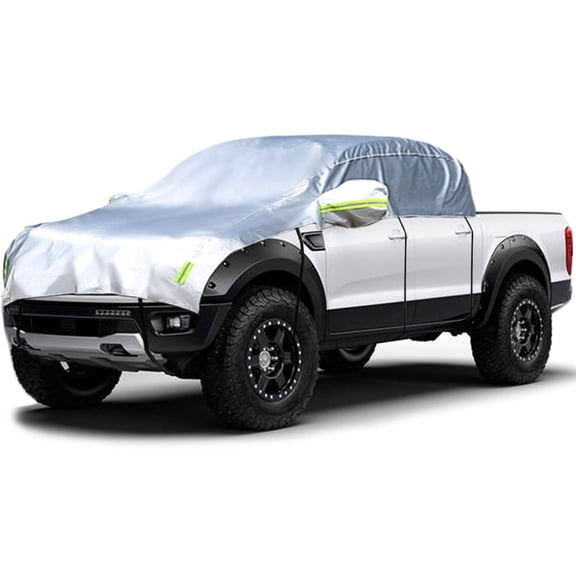 Konnfeir Half Car Cover Car Body Cover Sunshade Cover Snow Cover Windshield Cover Waterproof 210D Oxford fabric