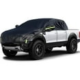 thumbnail image 1 of Konnfeir Half Car Cover Car Body Cover Sunshade Cover Snow Cover Windshield Cover Waterproof Black 210T Polyester with Cotton, 1 of 6