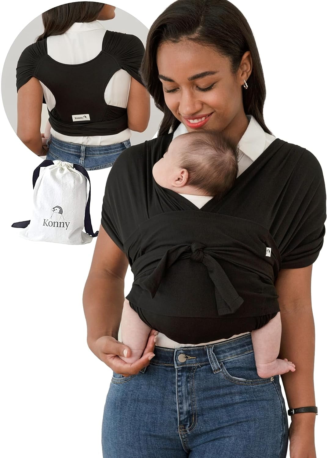 Konny Baby Carrier FLEX Elastech - Adjustable, Easy to Wear