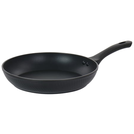 Kono 11 Inch Aluminum Nonstick Frying Pan in Black