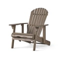 thumbnail image 1 of Kono Outdoor Acacia Wood Reclining Adirondack Chair with Footrest, Gray, 1 of 9