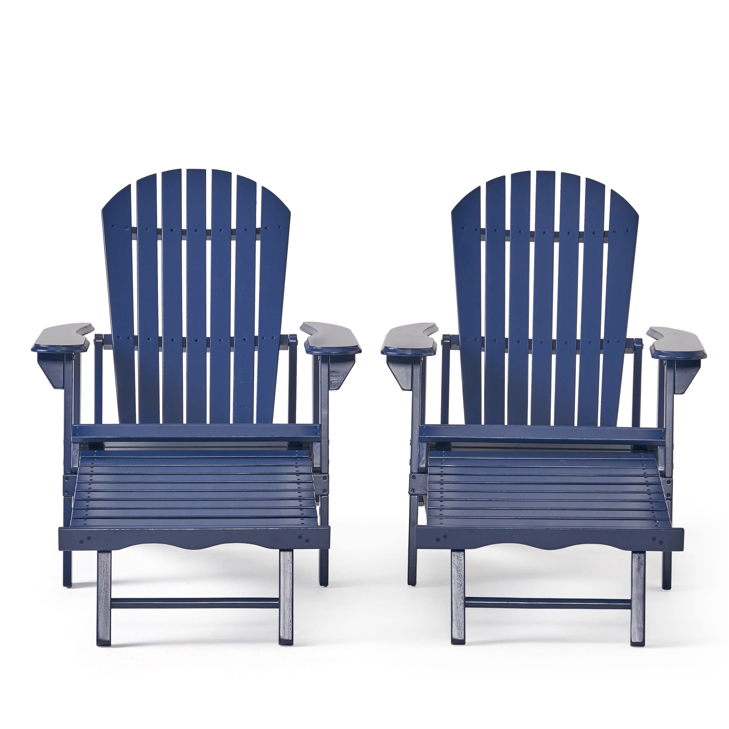 reclining adirondack chair with footrest