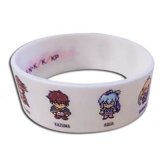 Konosuba: Kazuma, Aqua, Megumin and Darkness Pixel Group PVC Wristband