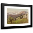 thumbnail image 1 of Konrad Petrides 18x14 Black Modern Framed Museum Art Print Titled - Mountain Landscape, 1 of 5