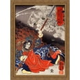 thumbnail image 1 of Konseimao hanzui beset by demons 28x38 Large Gold Ornate Wood Framed Canvas Art by Utagawa Kuniyoshi, 1 of 2