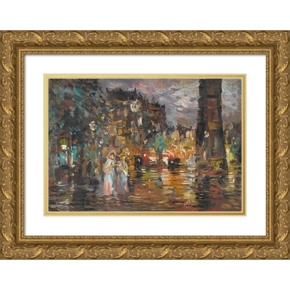 Konstantin Alexeevich Korovin 18x13 Gold Ornate Wood Frame and Double Matted Museum Art Print Titled - Paris