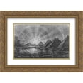 thumbnail image 1 of Konstantin Bogaevsky 2x Matted 24x20 Gold Ornate Framed Art Print 'Landscape with lake', 1 of 2