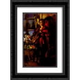 thumbnail image 1 of Konstantin Korovin 2x Matted 18x24 Black Ornate Framed Art Print 'Woman with Guitar', 1 of 2
