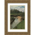 thumbnail image 1 of Konstantin Korovin 2x Matted 18x24 Gold Ornate Framed Art Print 'The River Vorya at Abramtsevo', 1 of 2