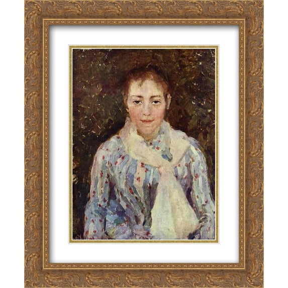 Konstantin Korovin 2x Matted 20x24 Gold Ornate Framed Art Print 'Portrait of the Artist V. V. Wulf'