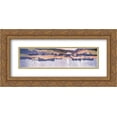 thumbnail image 1 of Konstantin Korovin 2x Matted 24x12 Gold Ornate Framed Art Print 'View of settlement ', 1 of 2