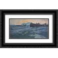 thumbnail image 1 of Konstantin Korovin 2x Matted 24x16 Black Ornate Framed Art Print 'Fishing on Murman Sea', 1 of 2