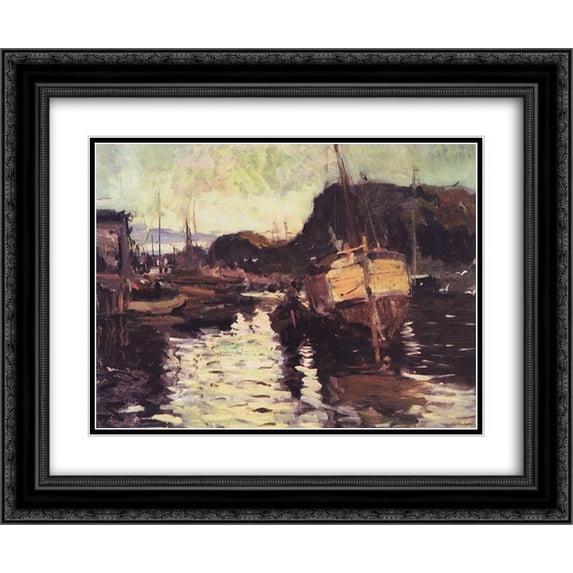 Konstantin Korovin 2x Matted 24x20 Black Ornate Framed Art Print 'In the North '