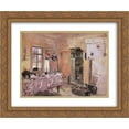 thumbnail image 1 of Konstantin Korovin 2x Matted 24x20 Gold Ornate Framed Art Print 'Interior ', 1 of 2