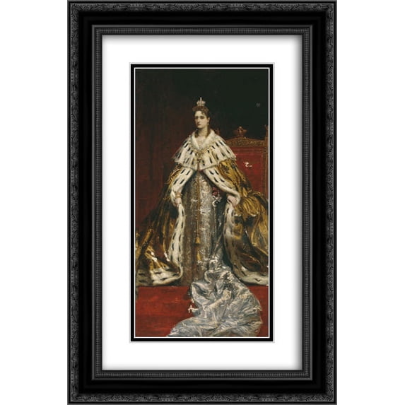 Konstantin Makovsky 2x Matted 16x24 Black Ornate Framed Art Print 'Portrait of Empress Alexandra Feodorovna (Alix of Hesse)'