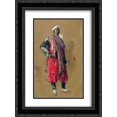 thumbnail image 1 of Konstantin Makovsky 2x Matted 18x24 Black Ornate Framed Art Print 'Moor', 1 of 2