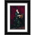 thumbnail image 1 of Konstantin Makovsky 2x Matted 18x24 Black Ornate Framed Art Print 'Portrait of the Young Lady with Green Dress', 1 of 2
