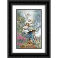 thumbnail image 1 of Konstantin Makovsky 2x Matted 18x24 Black Ornate Framed Art Print 'The Muse of Poesie', 1 of 2