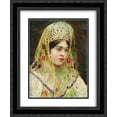 thumbnail image 1 of Konstantin Makovsky 2x Matted 20x24 Black Ornate Framed Art Print 'Portrait of the Girl in a Russian Dress', 1 of 2
