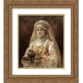 thumbnail image 1 of Konstantin Makovsky 2x Matted 20x24 Gold Ornate Framed Art Print 'Portrait', 1 of 2