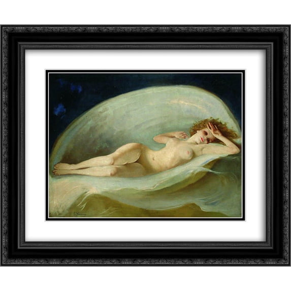 Konstantin Makovsky 2x Matted 24x20 Black Ornate Framed Art Print 'Venus Birth'
