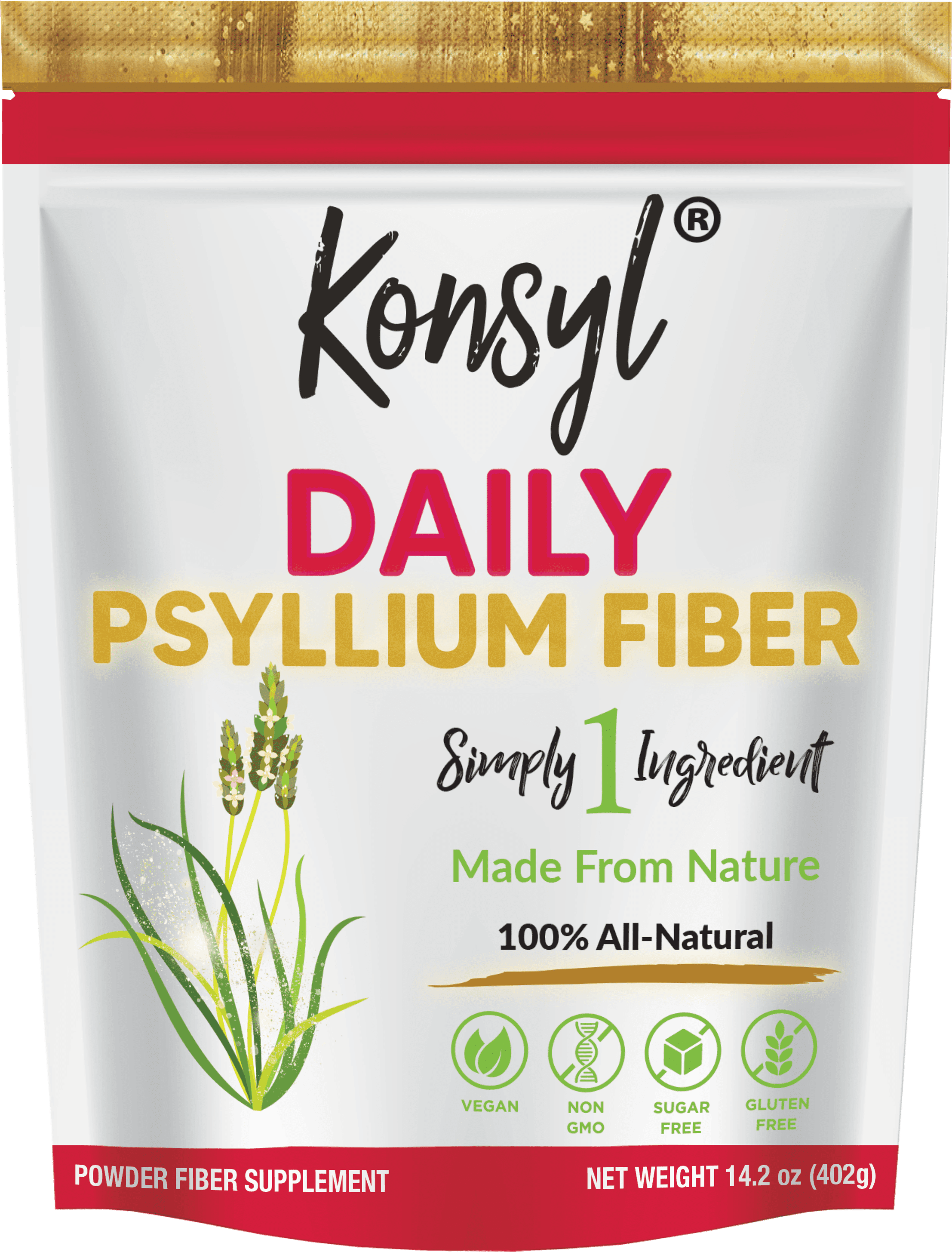 Konsyl Daily Psyllium Fiber 402g GB