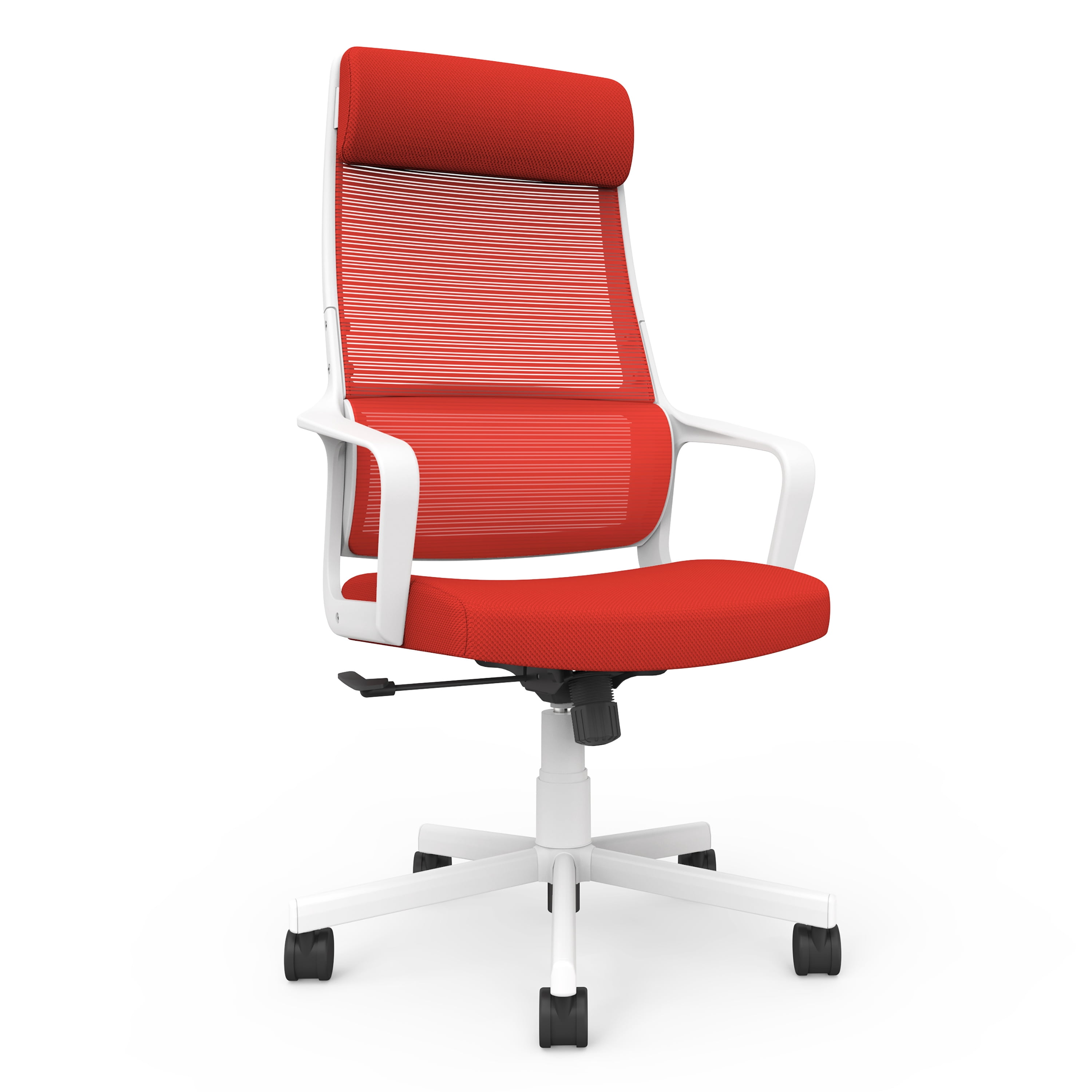 Kontor Fabric Adjustable Office Chair, Red