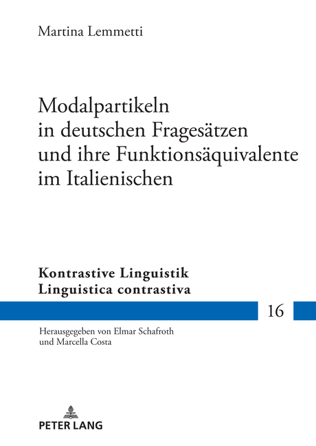 Kontrastive Linguistik / Linguistica Con Modalpartikeln in deutschen ...