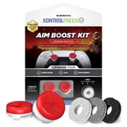 KontrolFreek Aim Boost Kit for PlayStation Controller PS5 and PS4 - Includes Performance Thumbsticks and Precision Rings - Inferno Edition
