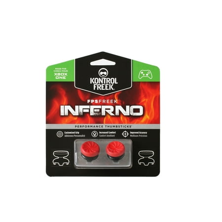 KontrolFreek - FPS Freek Inferno 4 Prong Performance Thumbsticks for Xbox One and Xbox S - Red