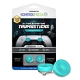 thumbnail image 1 of KontrolFreek Lotus for PlayStation 5 (PS5) and PlayStation 4 (PS4) | Performance Thumbsticks | 2 Mid-Rise Concave | Teal/Clear, 1 of 6