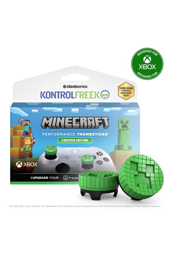 Minecraft Creeper for Xbox One and Xbox Series X Controller - Performance Thumbsticks - Green