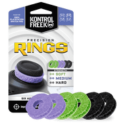 KontrolFreek Precision Rings - Aim Assist Motion Control for Playstation, PS4, PS5, Xbox One, XBX, Switch Pro & Scuf Controller - Black, Purple and Green