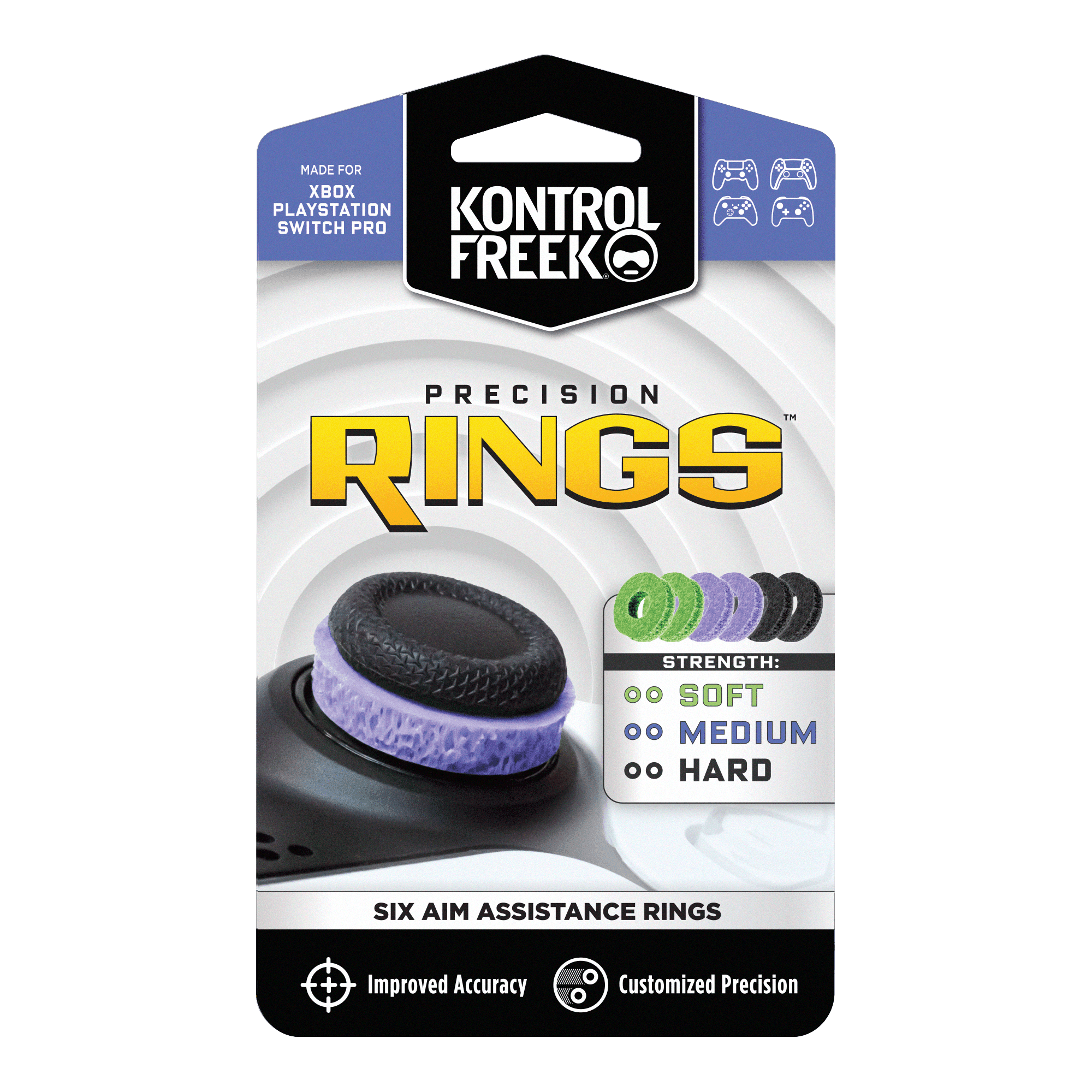 KontrolFreek, Precision Rings Mixed, Xbox/Playstation/Switch Pro