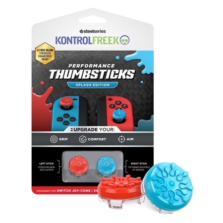 KontrolFreek - Splash Joycon Thumbsticks - Red/Blue