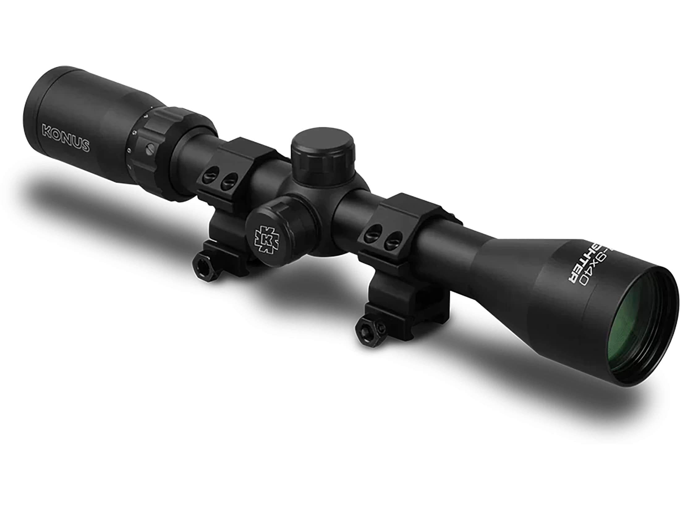Konus Fighter Rifle Scope 1" Tube 3-9x 40mm 30/30 Duplex Reticle Matte Black