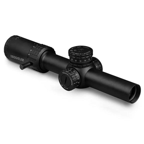 Konus Optics Centerfire Scopes Konus Optics Konus Sultan Rifle Scope 1-10x24mm 30mm SFP Ballistic Circle Illum. Black Buy At Cross Toss Trading