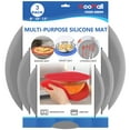 thumbnail image 1 of KooMall 12 10 8 Inch Multi-use Silicone Microwave Mat, Trivet, Pot Holders, Drying, Baking, Place Mat, Utensils Rest, Cover Pad for Hot Pot Pans Bowls Plates Dishes Kitchen Counter,Heat Resistant,Gray, 1 of 6
