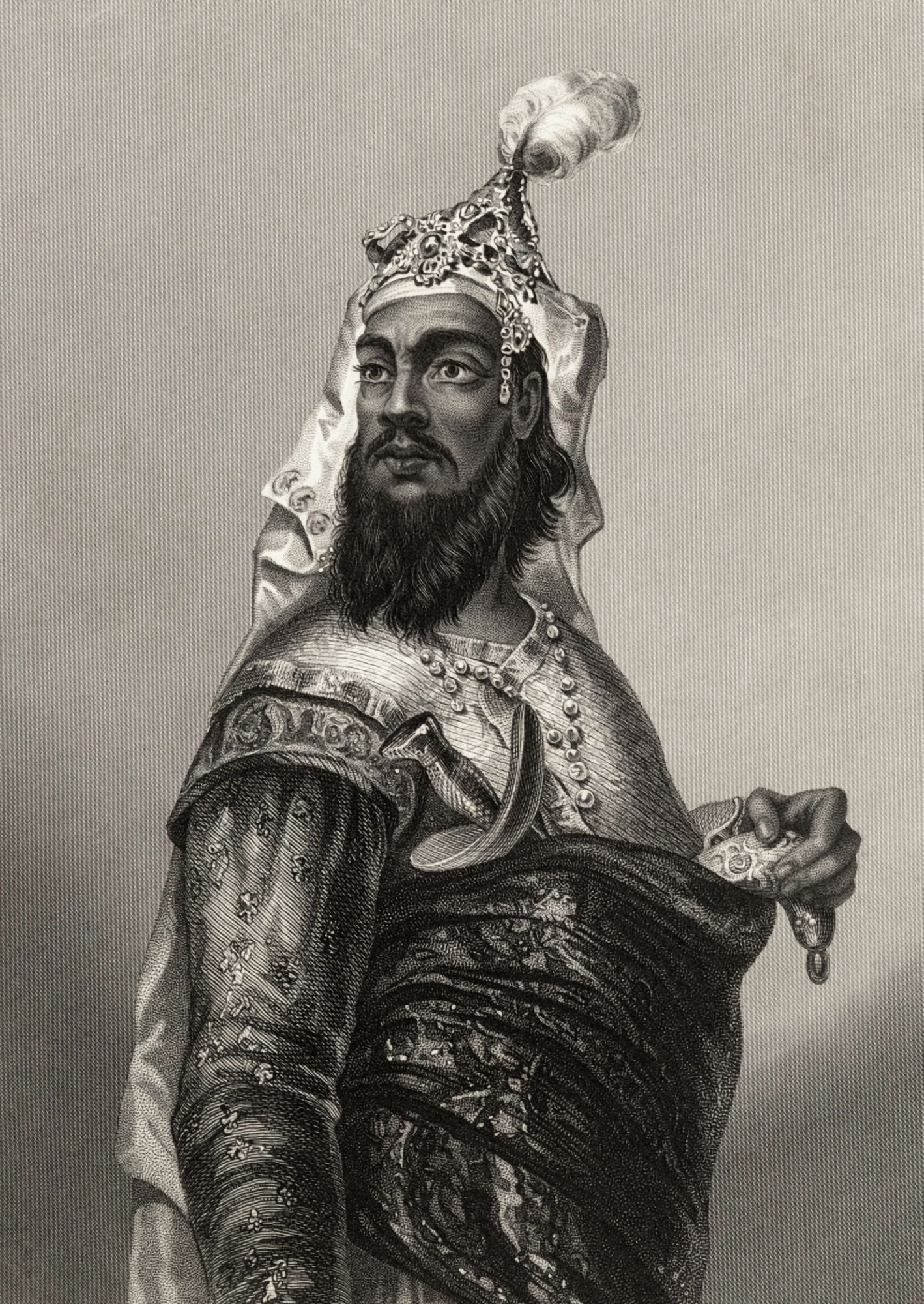 Kooer Singh Rebel Chieftan From The History Of The Indian Mutiny Published 1858 Canvas Art - Ken Welsh  Design Pics (12 x 17)