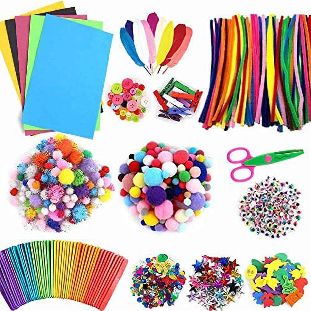 Sephywans Arts and Crafts Supplies Kit, Include Variety of Materials with  Tools Craft Supplies & Materials, Environmental Protection Craft kit for