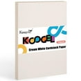 Koogel 27 Sheets A4 AIF4 Cardstock for Crafts, Ivory Cardstock Paper