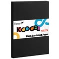 Koogel 27 Sheets Black DHF10 Cardstock for Kids, A4 Craft Paper Black