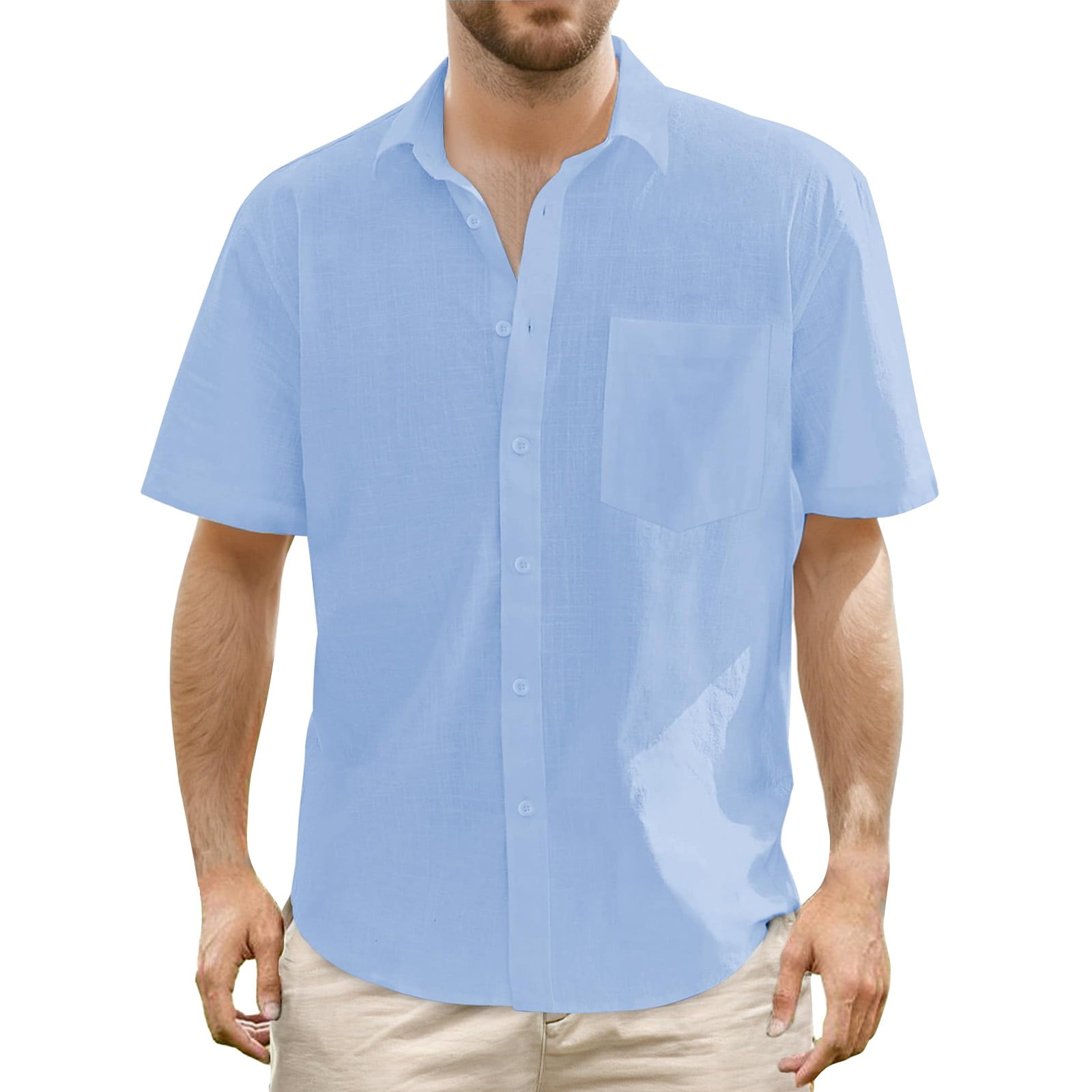 Kooidas Flash Sale! Men's Casual and Fashionable Solid Color Loose