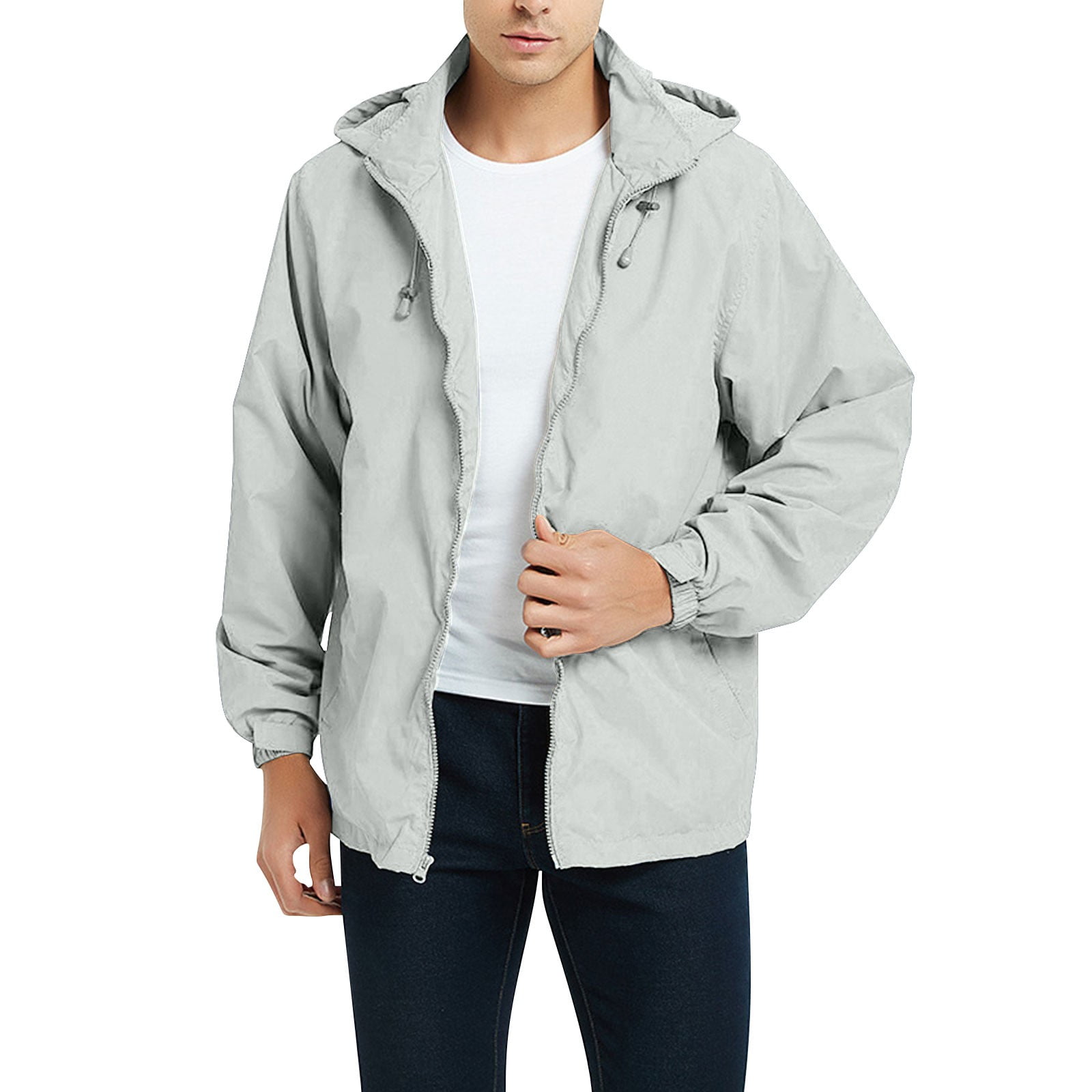Kooidas Flash Sale! Men's Rain Jacket Lightweight Rainproof Raincoat