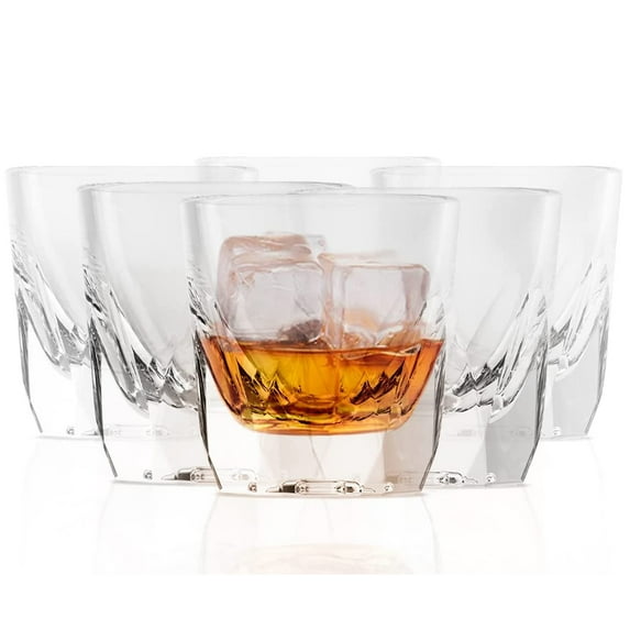 Kook 6-Pc Espresso Shot Cortado Glasses Drinking Glassware Set 4 Oz Scotch Glass Set