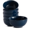 thumbnail image 1 of Kook Ceramic Cereal Bowls, Set of 6, 24 Oz, Navy Blue, 1 of 6