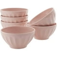 thumbnail image 1 of Kook Ceramic Cereal Bowls, Set of 6, 24 oz, Dusty Pink, 1 of 5