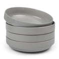 thumbnail image 1 of Kook Ceramic Pasta Bowls, Powder Grey, 47 oz, Set of 4, 1 of 4